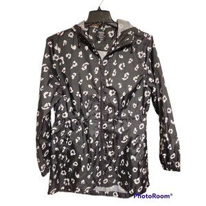 Primark Parka In A Pack Womens S black/whit cheetah hooded jacket lightweight